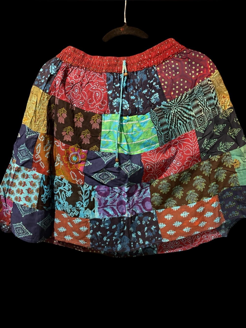 Boho Patchwork #1 Mini Skirt - Multicolor